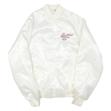 WESTARK USA Mens White Satin Button Jacket XL Polyester Blend The Heartbeat