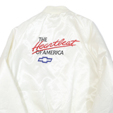 WESTARK USA Mens White Satin Button Jacket XL Polyester Blend The Heartbeat