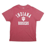 COLOSSEUM Mens Red Indiana Hoosiers T-Shirt L Short Sleeve Crew Neck Cotton