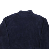 FILA Womens Navy Blue Polyester Blend Zip Jacket 2XL Fleece Casual Outerwear