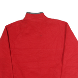 KELLY SPORT Mens Red Jacket XL Polyester Zip Plain Casual Outdoor Warm Fleece