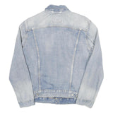 LEVI'S Mens Blue Denim Jacket L Cotton Blend Button Closure Classic Outerwear