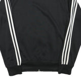 ADIDAS Mens Black Track Jacket S Polyester Blend Plain Zip Closure Sportswear