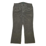 LAUREN RALPH LAUREN Womens Regular Olive & Brown Regular Fit Straight Leg