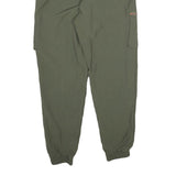 CLOCKHOUSE Mens Relaxed Olive Drawstring Nylon Trousers W28 L29 Casual Pockets