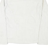PATAGONIA Womens White Fleece Jacket M Polyester Blend Zip Plain Warm Outdoor