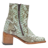 SENDRA Ankle Boots Green Leather Womens UK 4