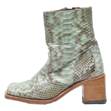 SENDRA Ankle Boots Green Leather Womens UK 4