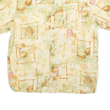 OCEAN & COAST Mens Cream Tropical Print Shirt XL Summer Beach Holiday Casual