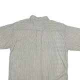 ME SPORT Mens Grey Rayon Button Jacket L Geometric Casual Lightweight