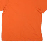NIKE Mens Orange L Graphic T-Shirt Short Sleeve Crew Neck Sports Casual