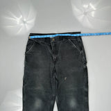 Carhartt Carpenter Trousers - 35W 29L Grey Cotton