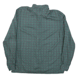 JULIETTA Womens Green Printed Shirt Long Sleeve Collared M Button Up Blouse