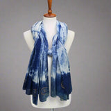 Eternity Indigo Cotton Scarf