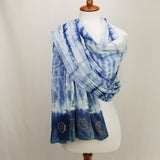 Eternity Indigo Cotton Scarf