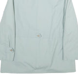 Womens Pale Blue Button Jacket UK 14 Polyester Blend Classic Lightweight