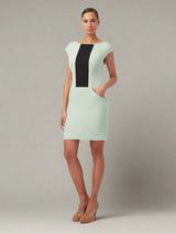 BROOK | Pin-Tuck Panel Shift Dress