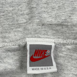 80S Made In USA Nike Graphic T-Shirt - Large Grey Cotton