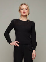FREESIA | Cotton-Silk Knit Top