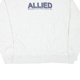 CHAMPION Mens White Pullover 2XL Allied Electrical Sweatshirt Cotton Blend