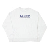 CHAMPION Mens White Pullover 2XL Allied Electrical Sweatshirt Cotton Blend