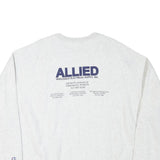 CHAMPION Mens White Pullover 2XL Allied Electrical Sweatshirt Cotton Blend
