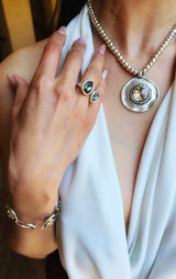 Aurora Sparkling Round Necklace