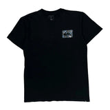 Quiksilver Graphic T-Shirt - Large Black Cotton