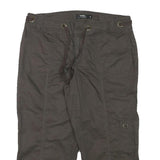 TRIBAL Womens Shorts Brown Cargo L W32 Cotton Blend Casual Utility