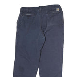 CARHARTT Mens Cotton Blue Regular Straight Trousers W38 L32 Workwear Durable