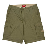 Chaps Denim Cargo Shorts - 34W 10L Green Cotton