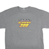 GILDAN Mens Grey Alabama 200 Racing Graphic T-Shirt L Short Sleeve Crew Neck