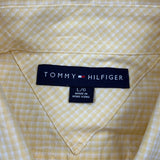 Tommy Hilfiger Checked Shirt - Large Yellow Cotton