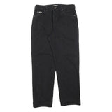 LEE Womens Relaxed Black Denim Jeans W28 L28 Classic Cotton Blend Zip