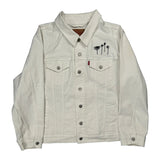 Levis Denim Jacket - 2XL White Cotton