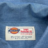 Dickies Shirt - XL Blue Cotton Blend