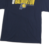 NBA Mens Blue Indiana Pacers Haliburton Graphic T-Shirt L Short Sleeve Crew Neck