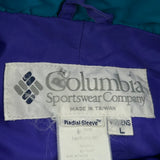 Columbia Windbreaker - Large Blue Nylon