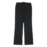 DKNY Womens Regular Black Polyester Blend Zip Trousers W28 L29 Classic Style