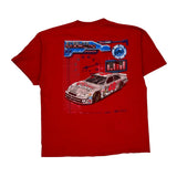 Vintage Sterling Marlin Chase Authentics Nascar T-Shirt - Large Red Cotton