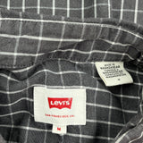 Levis Checked Shirt - Medium Gray Cotton