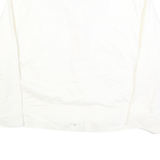 LEE Womens White Button Cotton Jacket 2XL Plain Classic Casual Fit