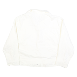 LEE Womens White Button Cotton Jacket 2XL Plain Classic Casual Fit