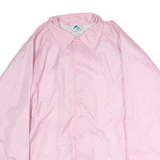 AUGUSTA Womens Pink Jacket L Polyester Plain Button Closure Lightweight