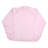 AUGUSTA Womens Pink Jacket L Polyester Plain Button Closure Lightweight