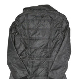 ARMANI EXCHANGE Womens Black Quilted Jacket M Polyester Belted Zip Closure