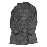 ARMANI EXCHANGE Womens Black Quilted Jacket M Polyester Belted Zip Closure