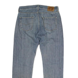 LEVI'S 501CT Mens Jeans Blue Regular Straight Denim Light W34 L29 Classic Button