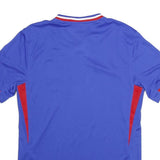 NIKE Mens Blue France Football Shirt S Short Sleeve V-Neck Embroidered Crest