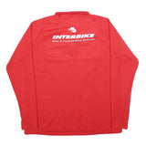 NIKE Mens Red Dri-FIT 1/4 Zip Sweatshirt XL Football Club Training Top